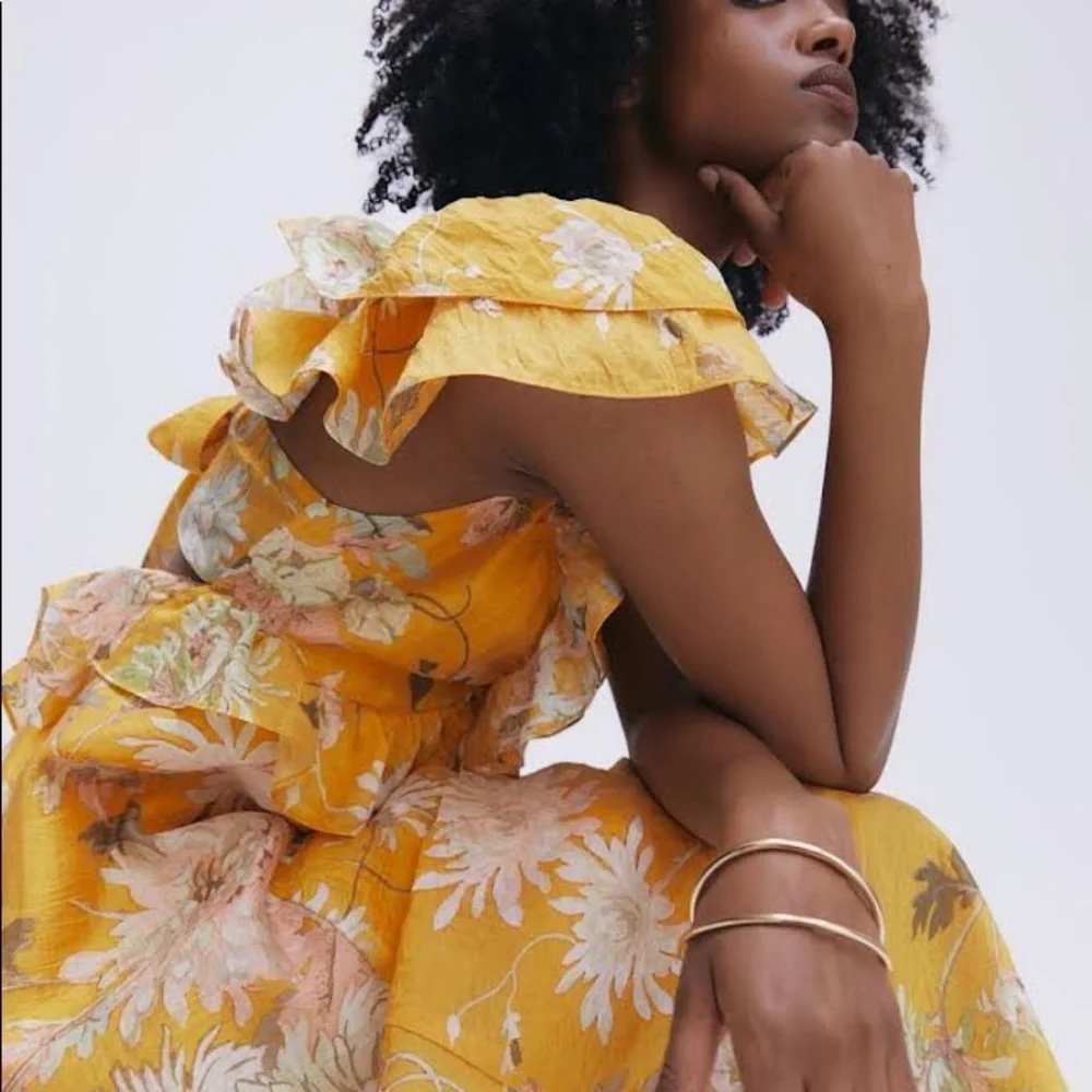 H&M Floral Yellow Maxi Dress - Picture 11 of 12